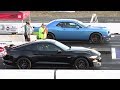 2019 Mustang GT vs 2019 Challenger 1320 Scat Pack - drag race