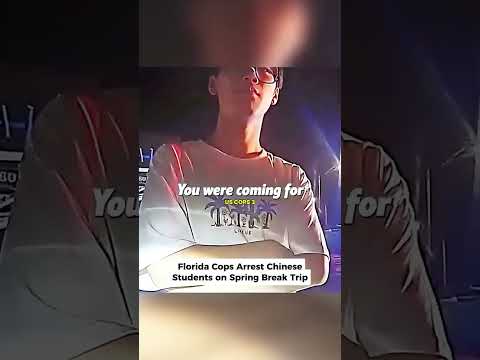 Brutal Police Moment; Florida Cops Arrest Chinese Students