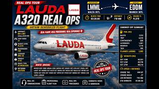 LAUDA A320 REAL OPS | VATSIM Scheduled Flight | 9H-LOA| FL370 | 710 NM