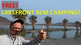 MITTRY LAKE FREE BLM LAKEFRONT CAMPING in Yuma Arizona.  This place is perfect for camping & fishing