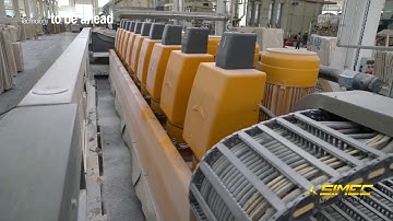 HPM2200RX - Polishing plant for marble slabs with filling in-line, and loading/unloading with RAPID