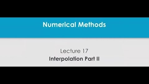 Interpolation part-II ( Some basic operators and their properties) #swayamprabha #CH38SP