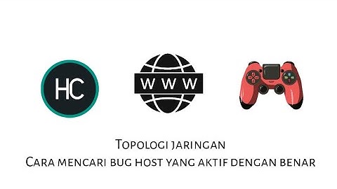 01012023 TOPOLOGI JARINGAN PART 2 - Cara mencari bug host yang aktif dan benar