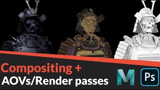 How to set up AOV's to render passes with Arnold in Maya   Compositing in Photoshop