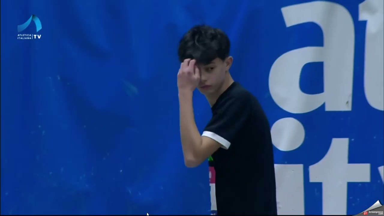 Andrea Fois 15.02.2026 4x1 giro Campionati italiani Indoor Ancona Allievi