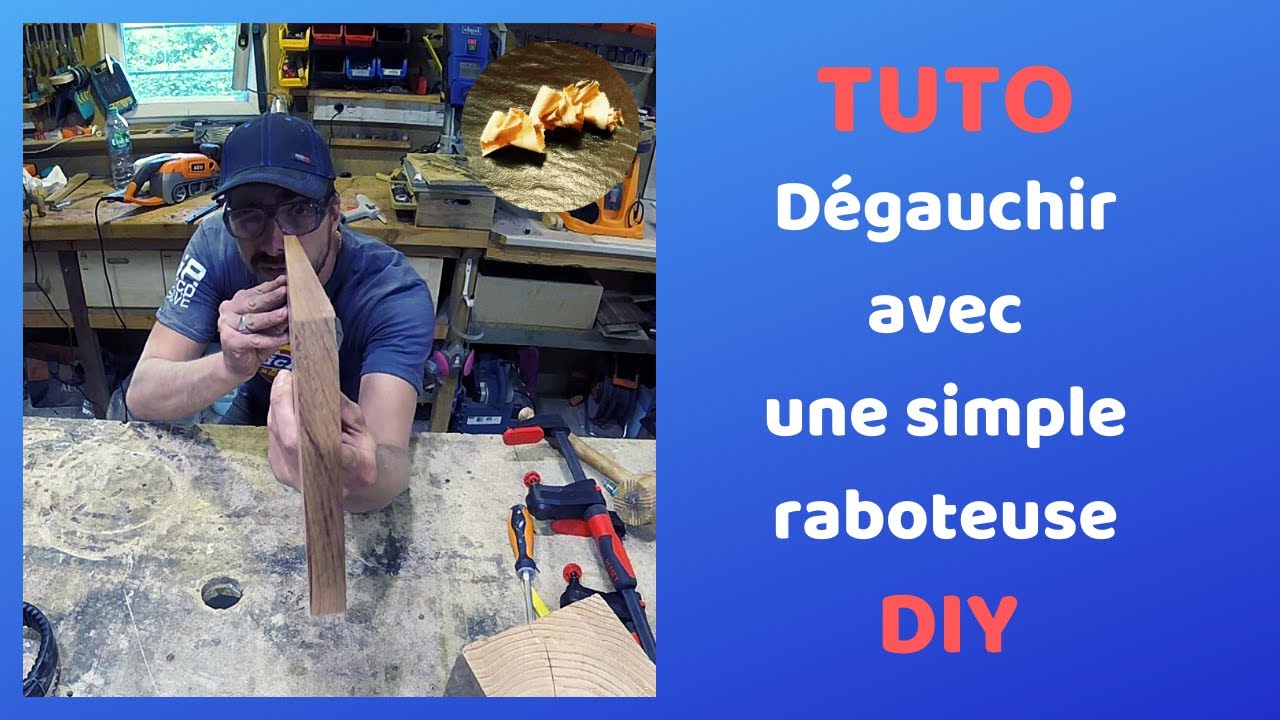 Dégauchir une planche avec une raboteuse