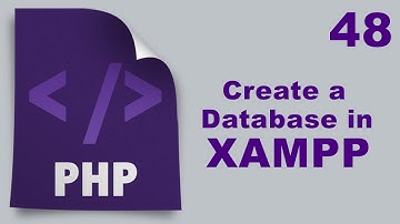 Php Tutorials in Urdu - 48 - How to Create a Database using XAMPP
