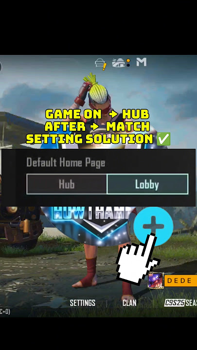 🤓 🫴🏽Game On to Hub  | After match to hub 😬 Hub Setting problem solved ✅ #pubgtopsecrettricks #pubgm
