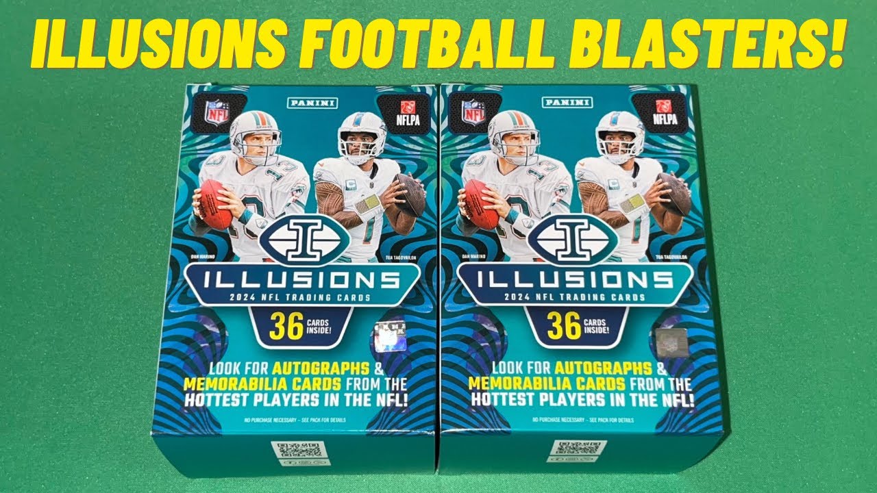 2024 Panini Illusions Football Blaster Box Opening Review! Top Rookie QBs! New Retail Sports Cards