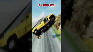 0 to 600 KM/H in BeamNG.drive 😱 What Happens Next? #beamng  #600kmh  #beamngcrashes  #beamngdrive