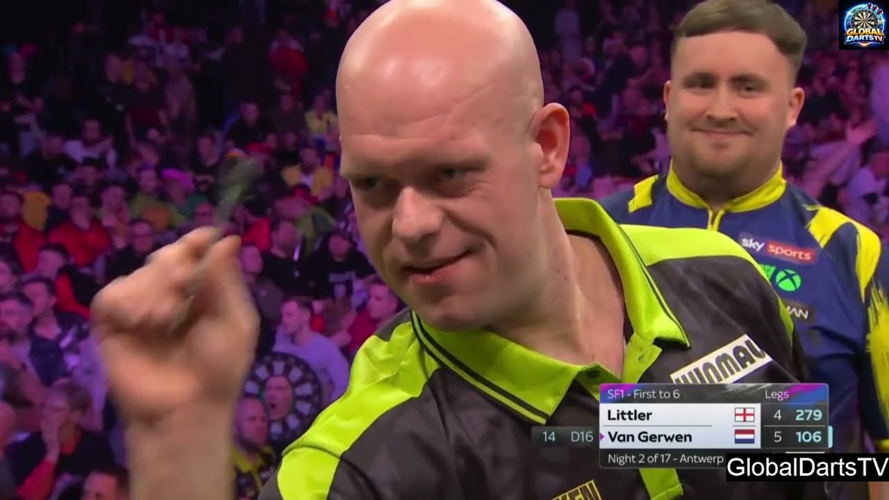 Luke Littler vs Michael van Gerwen 2026 BetMGM Premier League Night 2 SEMIFINAL