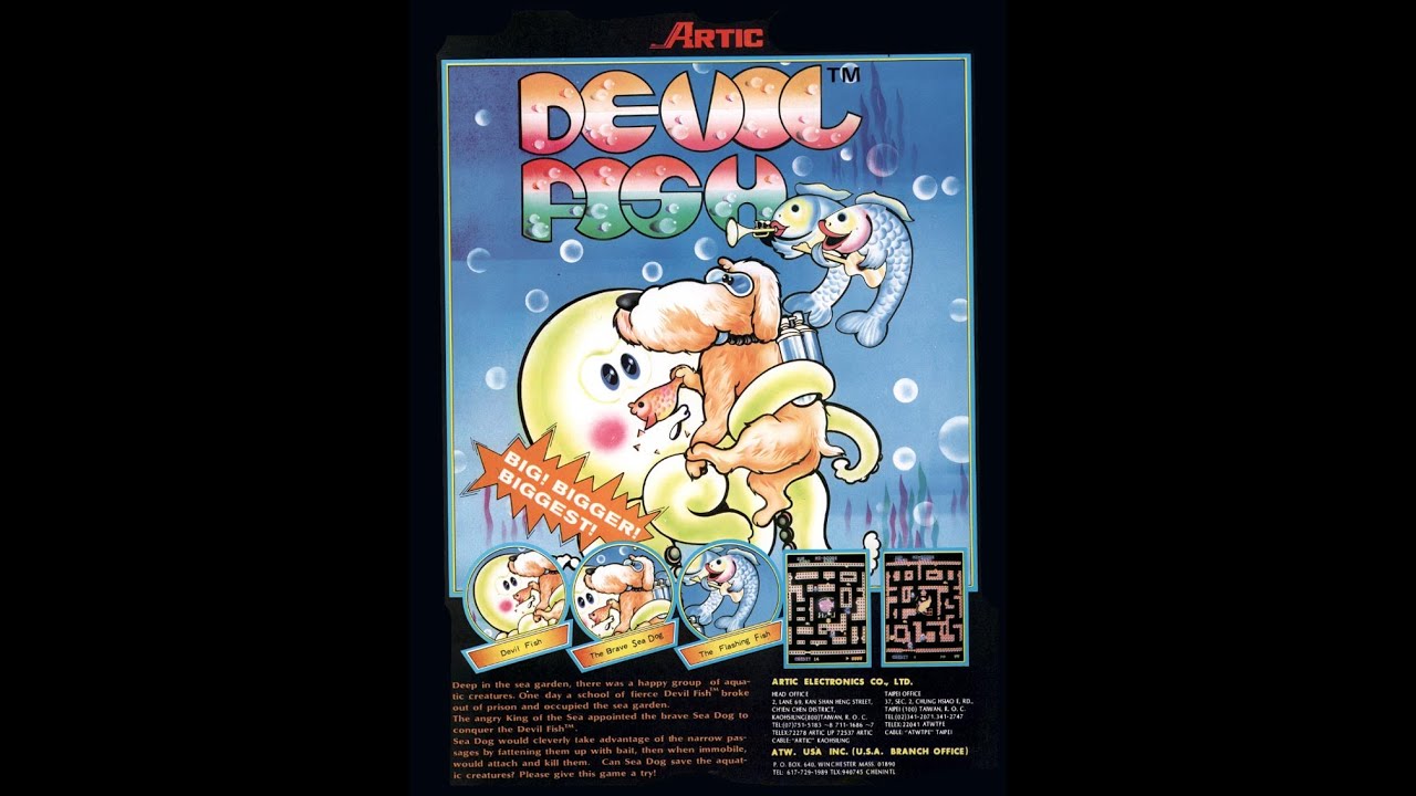 Devil Fish/デベル・フィッシュ (Arcade, 1982, Artic)