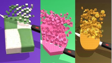 Very satisfying and relaxing ASMR slicing game | part 51