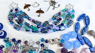 Learn to Make Bead Jewelry with our Rainy Day Blues Kit: Free Spirit Beading with Kristen Fagan