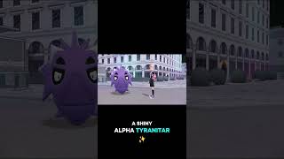 HyperSpace Haul! Shiny Alpha Tyranitar!!!!😍 #pokemonlegendsza  #pokemonchampions  #pokemonhome