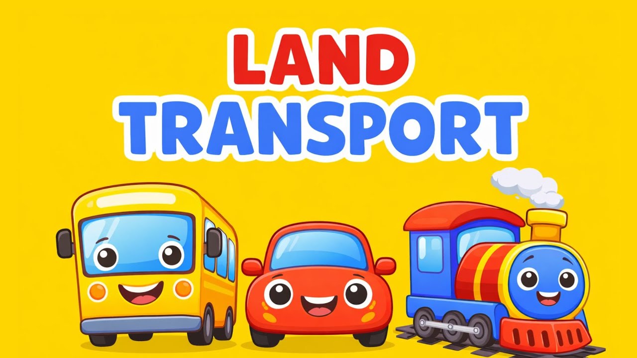 Vehicles Collection Land Transportation for Kids | Learn Vehicles with Pictures | Preschool Learning