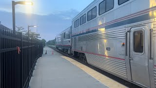 Amtrak 392 Illini Arriving and Departing Champaign, IL (Read Desc.)