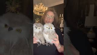 Christmas Holiday Decor | Small 9 inch Owls #christmas #2024