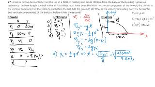 Projectile Motion Problem 2