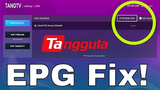 How To Fix The EPG TV Guide On The Tanggula X5 Android Box