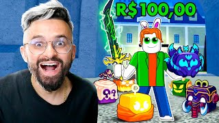 CONTAS DE BLOX FRUITS DE R$10 VS R$100