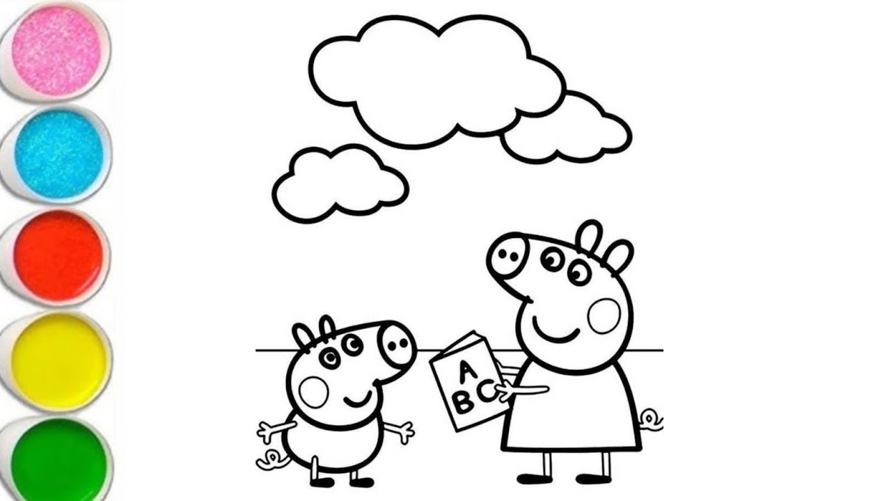 How To Draw Peppa pig Drawing Tutorial | Peppa Pig 🐷 Drawing For kids 