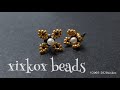 【DIY】xixkox beads ✣ビーズステッチの着せ替えピアス beaded jewelry