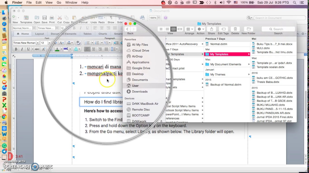 mac w4t tutorial normal dotm youtube normal dotm