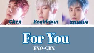 【パート分け/日本語字幕/歌詞/カナルビ】For you - exo-cbx (엑소)- OST