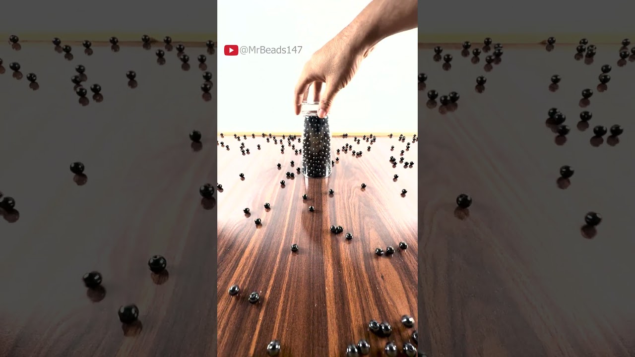 Hypnotic colorful beads ASMR reverse video 