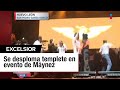 As fue el colapso del escenario en el evento de lvarez mynez 6 muertos y 56 heridos