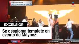 Así fue el colapso del escenario en el evento de Álvarez Máynez: 6 muertos y 56 heridos