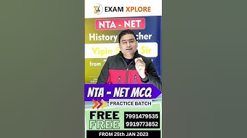 UGC NET | MCQ Practice | Completely FREE... (History) From 25th JAN 2023 | #ugcnet #mcq #trending