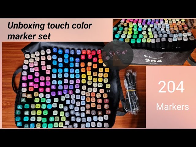 CHEAPEST 204 ALCOHOL MARKERS, Unboxing & Arrange, review