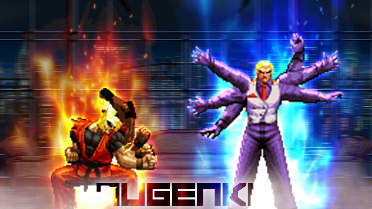 Dragon Ken vs Geese-Kai. Street Fighter MUGEN Multiverse