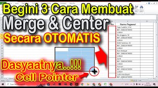 How to Automatically Make Merger & Center Down Rows Quickly in Microsoft Excel.