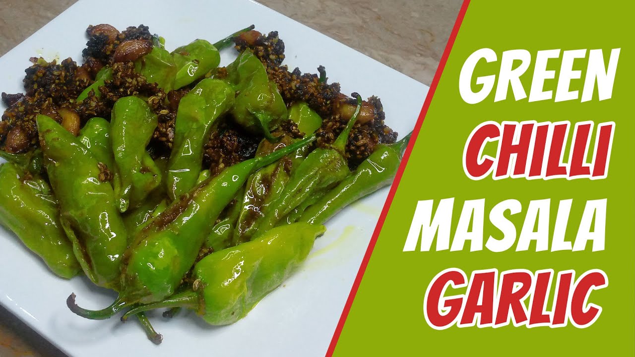Green Chili Masala Fry Recipe 10 Minutes Chatpate Masaledar hari mirch
