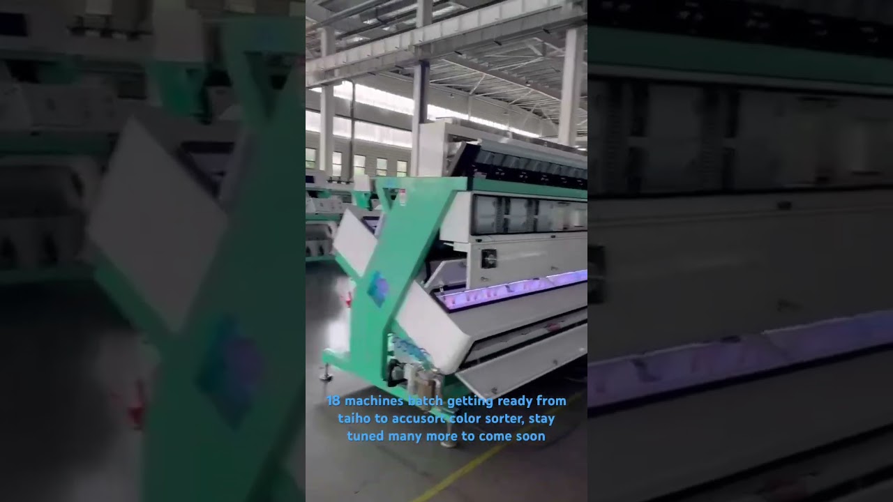 Machines getting ready for dispatch from taiho to india channel partner accusort overseas pvt ltd