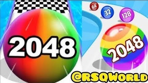 Ball Run 2048 game Infinity Mode 64 C gameplay 