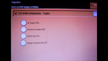 restore factory setting/reset Xerox 5755 photocopier machine/nvm initialization