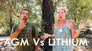 OFF GRID SOLAR SYSTEM - POWERQUEEN 200ah, Lithium Vs AGM - Weds Waffle Ep7