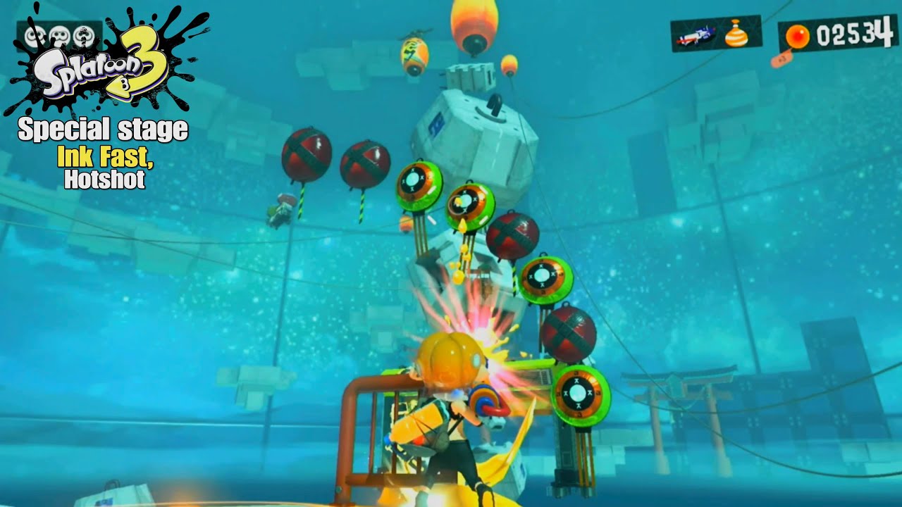 Splatoon 3 Special Stage - Ink Fast, Hotshot - Landfill Dreamlands Site ...