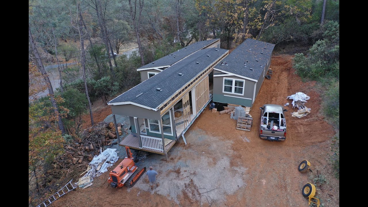 Homes Direct Three Section Install on Concrete Foundation YouTube