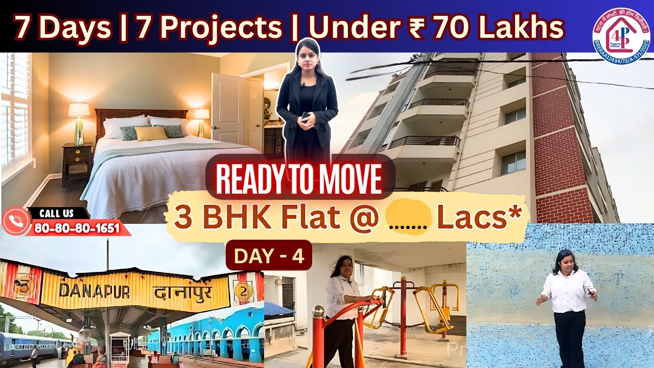 Best Choice 3 BHK Flats in Patna Under 70 Lakhs REVEALED | Day-4  📞8080801651