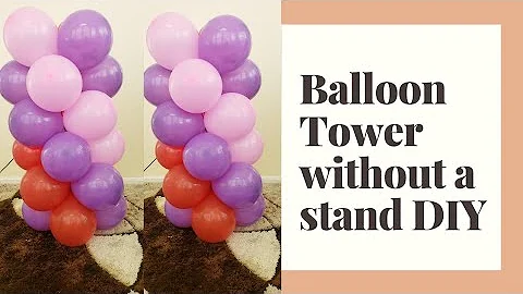 How to make a balloon column without a stand | Simple tutorial | with dollar tree balloon