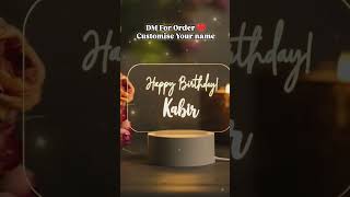 🎂 Unique Birthday Gift Idea 🎁 | Customized LED Lamp Design #Shorts #PersonalizedGift #SurpriseGift