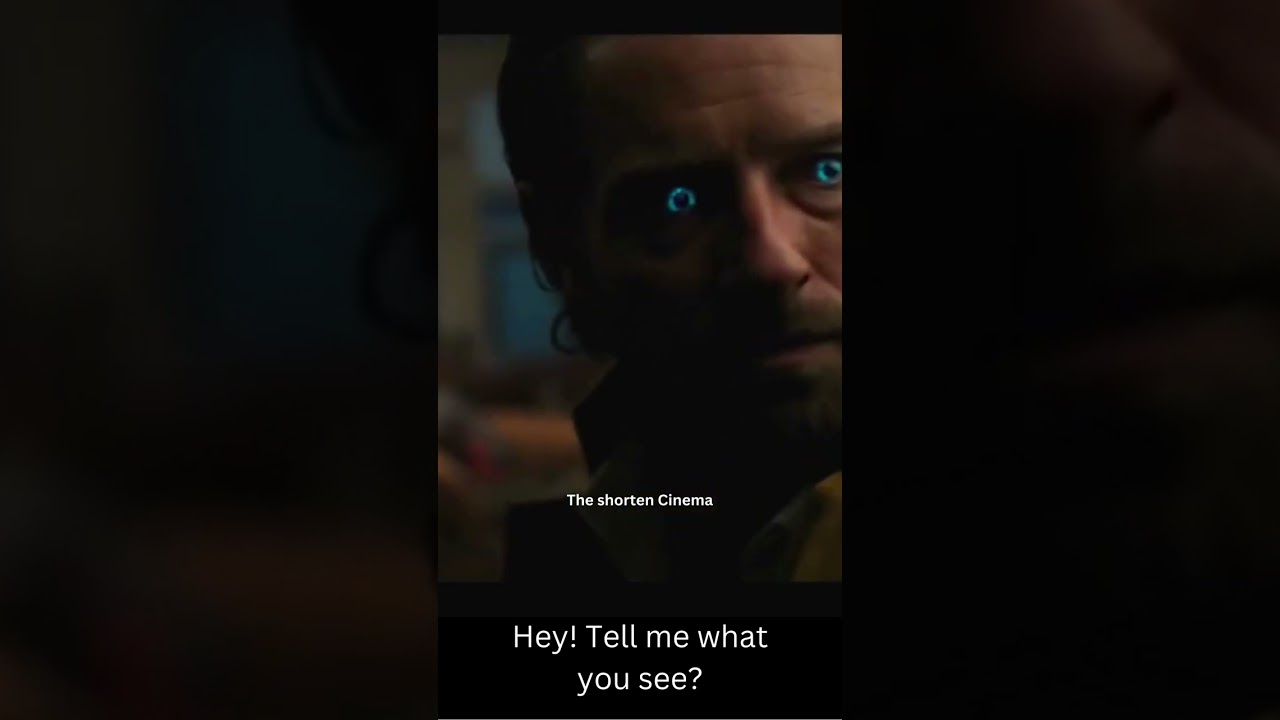 Suddenly! he get glowing eyes. 