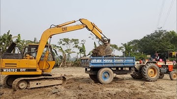 Jcb 3dx Loading Field Mud | Swaraj 744 Fe Tractor | Tractor video | Rajon