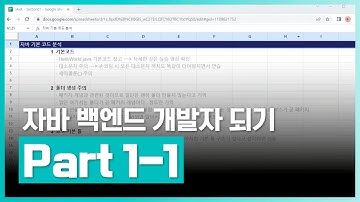 자바 언어 학습 | 자바 백엔드 개발자되기 제1탄 - JAVA 프로그래밍 with openJDK17 Part1-1 자바 기본코드 분석 | 취업·실무·창업 | 에어클래스