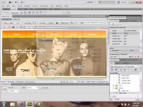 How to Create a Scrolling Div Box in Dreamweaver CS5